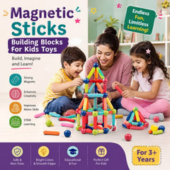Magnet Bar Blocks | 36 Pcs Magnetic Sticks & Balls Building Toy