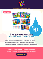 Magic Water Book – Reusable Water Painting Coloring Book for Kids | Mess-Free Educational Toy
