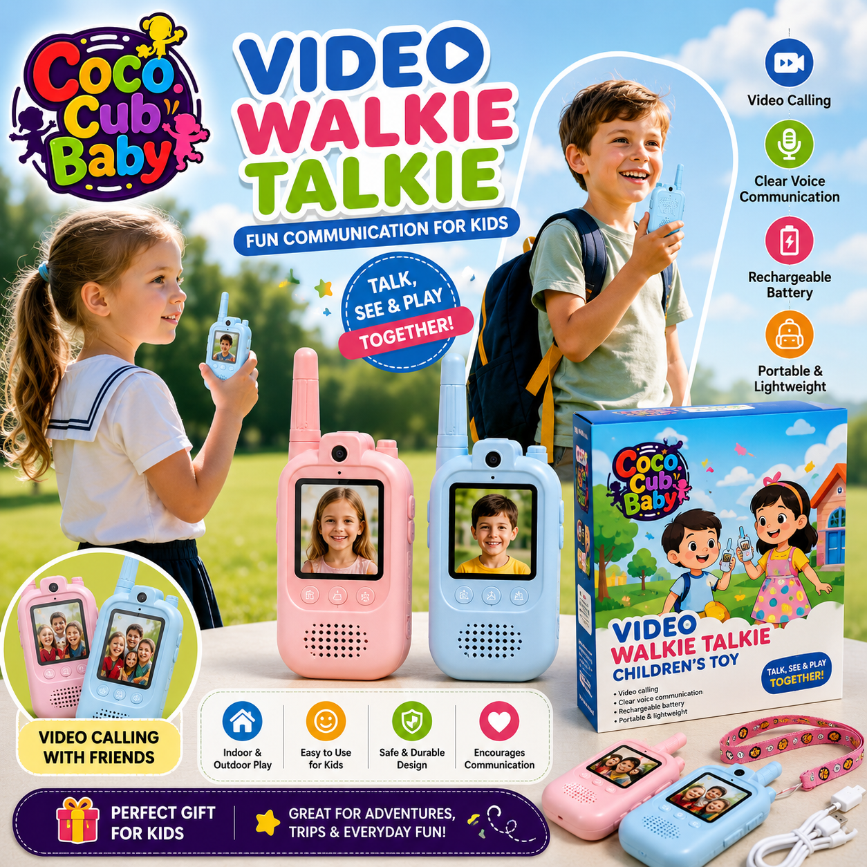Video Walkie Talkie for Kids – Fun Communication Toy