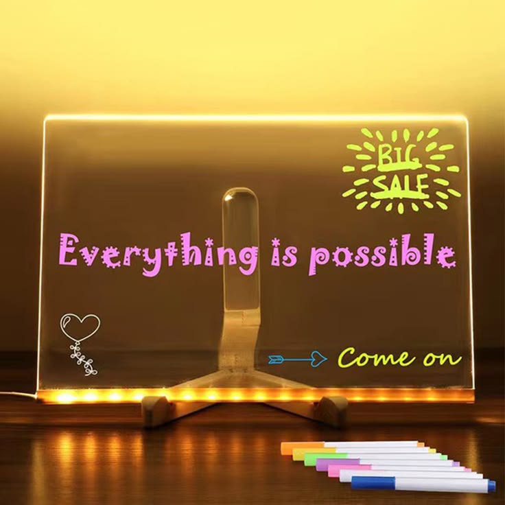 LED Acrylic Writing Board – Light Up Your Creativity