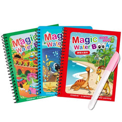 Magic Water Book – Reusable Water Painting Coloring Book for Kids | Mess-Free Educational Toy