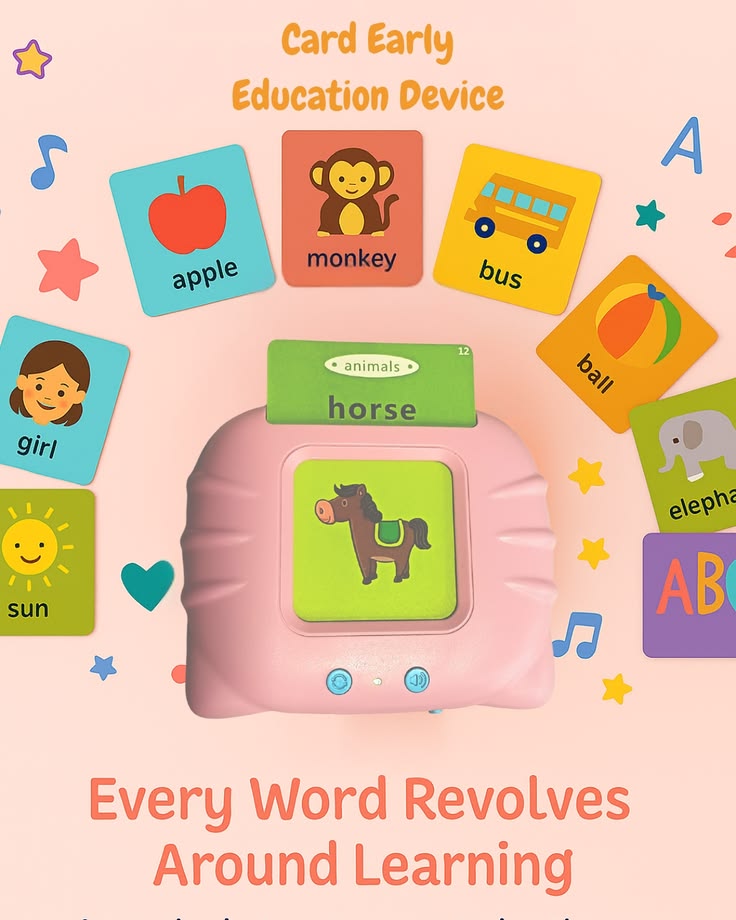 Early Learning Flash Card Device for Kids