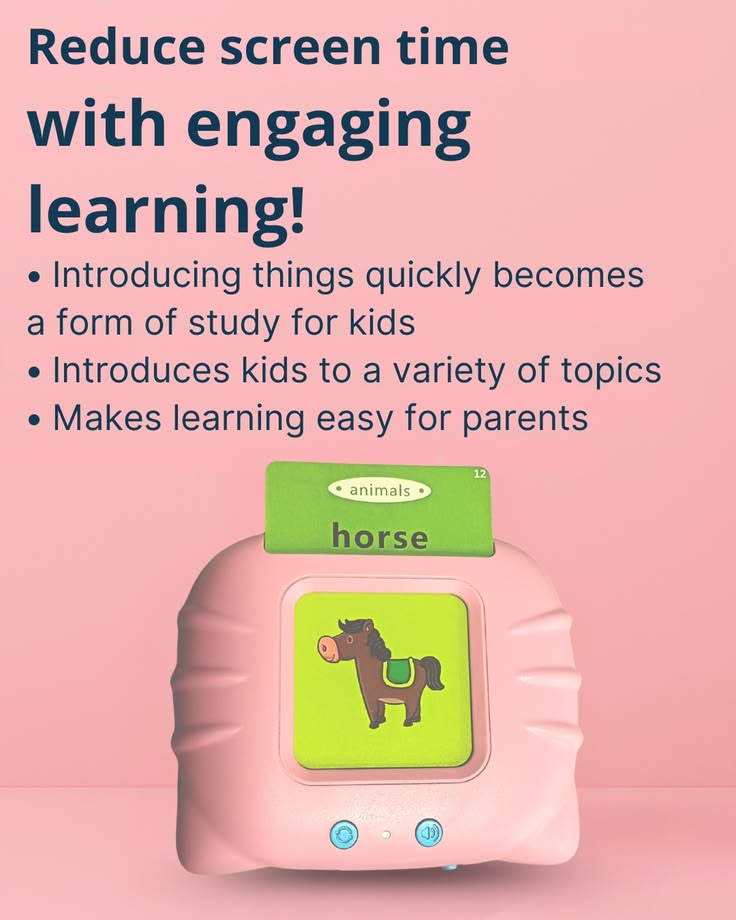 Early Learning Flash Card Device for Kids