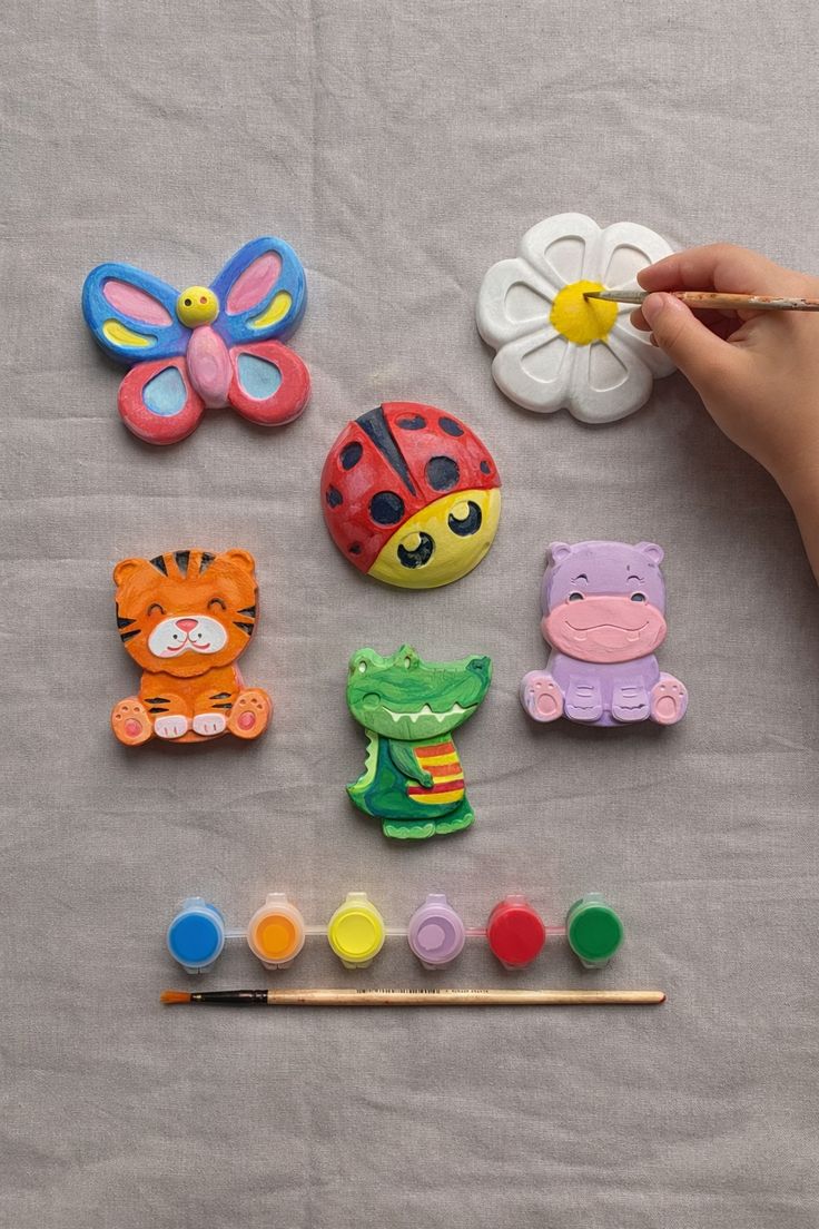 DIY Plaster Painting Kit – Personalized Name & Character Craft Set | Party Favors & Kids Activity