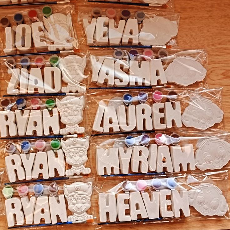 DIY Plaster Painting Kit – Personalized Name & Character Craft Set | Party Favors & Kids Activity